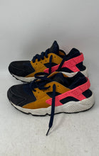Load image into Gallery viewer, Nike Womens Air Huarache Run Premium Black Gold Pink Sneaker Shoes 8.5 No Insole