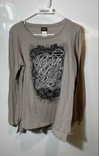 Load image into Gallery viewer, Harley-Davidson Womens Gray Cotton Born To Ride Pullover T-Shirt Size M