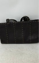 Load image into Gallery viewer, The Sak & Elliott Lucca Womens Brown Pebbled Leather Whipstitching Shoulder Bag