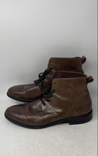 Load image into Gallery viewer, Banana Republic Mens Brown Leather Lace-Up Round Toe Ankle Combat Boots Size 13M