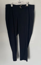 Load image into Gallery viewer, JM Collection Womens Black Flat Front Straight Leg Ankle Pants Size 18W