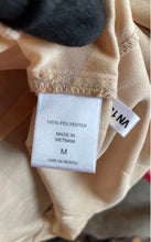 Load image into Gallery viewer, 7th Avenue Womens Beige Sleeveless Peplum Blouse Top Size M