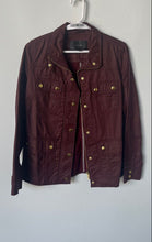 Load image into Gallery viewer, J.Crew Womens Burgundy Cotton Long Sleeve Pockets Snap Front Field Jacket Size S
