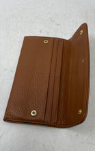 Load image into Gallery viewer, Michael Kors Womens Austin Brown Leather Continental Clutch Wallet