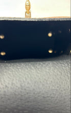 Load image into Gallery viewer, Womens Brown Vera Pelle Bottom Studs Vertical Bee Clasp Top Handle Handbag