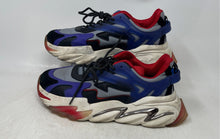 Load image into Gallery viewer, Mazino Mens Black Blue Red Lace-Up Round Toe Low Top Sneaker Shoes Size 9