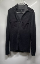 Load image into Gallery viewer, Calvin Klein Jeans Mens Black Cotton Long Sleeve Full-Zip Sweater Size M
