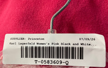 Load image into Gallery viewer, Karl Lagerfeld Womens Pink Black White Sleeveless Knitted Tank Top Size XS