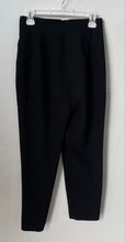 Load image into Gallery viewer, Zara Womens Black Flat Front Straight Leg Pull-On Dress Pants Size Medium