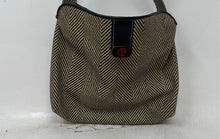 Load image into Gallery viewer, Nazareno Gabrielli Womens Beige Black Printed Adjustable Strap Shoulder Purse
