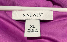 Load image into Gallery viewer, Nine West Womens Purple Sleeveless V-Neck Smocked Waist Mini Dress Sz XL w/ Tags