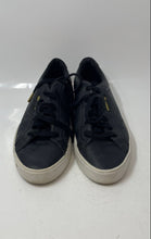 Load image into Gallery viewer, Adidas Womens Sleek Black Leather Lace-Up Low Top Sneakers Shoes Size 7