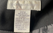 Load image into Gallery viewer, Worthington Womens Black Notch Lapel Three-Button Blazer Jacket Size 22W