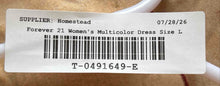 Load image into Gallery viewer, Forever 21 Womens Multicolor Geometric Halter Neck Sleeveless Sheath Dress Sz L