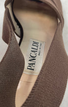 Load image into Gallery viewer, Pancaldi Womens Brown Open Toe Block Heel Slingback Sandals Size 8.5B