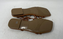 Load image into Gallery viewer, Marc Fisher Womens Lakita Brown Open Toe Flat Heel Strappy Sandals Size 7M