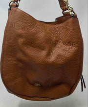 Load image into Gallery viewer, Vince Camuto Womens Tan Leather Double Handle Inner Pockets Zipper Shoulder Bag
