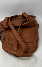 Load image into Gallery viewer, MMS Design Studio Womens Brown Leather Adjustable Shoulder Strap Backpack