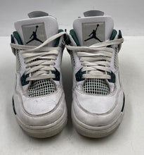 Load image into Gallery viewer, Authentic Nike Kids Air Jordan 4 Retro GS White Green Sneaker Shoes Size 6Y Worn
