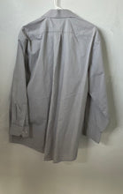 Load image into Gallery viewer, Stafford Mens Gray Travel Easy-Care Broadcloth Long Sleeve Dress Shirt Size 17