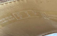 Load image into Gallery viewer, Clarks Womens Beige Suede Open Toe Wedge Strappy Sandals Size 8M