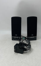 Load image into Gallery viewer, Pair Of Cyber Acoustics Black Wired Amplified Computer Speakers System