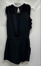 Load image into Gallery viewer, BCBGMaxazria Womens Black Lexxi Sleeveles Pockets Ruffle One-Piece Romper Size 0