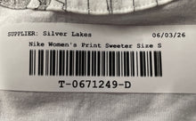 Load image into Gallery viewer, Nike Mens Black White Rule The Empire Print Cotton Long Sleeve T-Shirt Size S