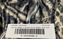 Load image into Gallery viewer, Marciano Womens Brown Animal Print Sleeveless Round Neck Zip Mini Dress Size S