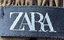 Load image into Gallery viewer, Zara Womens Green Button Front Cargo Pockets Tapered Leg Jogger Pants Size M