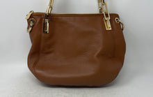Load image into Gallery viewer, Michael Kors Womens Brooke Brown Pebbled Leather Detachable Strap Shoulder Bag