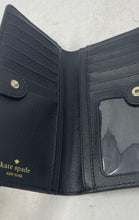 Load image into Gallery viewer, Kate Spade New York Womens Black Credit Card Slots Bifold Wallet