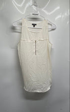 Load image into Gallery viewer, Express Womens Off White Sleeveless V-Neck Wide Strap Tank Top Size Small