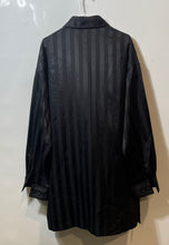 Load image into Gallery viewer, Virgola Uomo Mens Black Striped Long Sleeve Collared Button-Up Shirt Size XXL