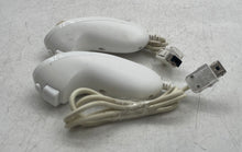 Load image into Gallery viewer, Lot Of 2 Pcs Nintendo Wii White Video Gaming Nunchuk Controller Untested