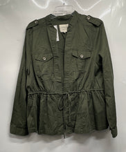 Load image into Gallery viewer, Torrid Womens Green Long Sleeve Chest Pocket Drawstring Anorak Jacket Size 1