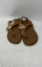 Load image into Gallery viewer, Michael Kors Womens Brown Leather Flat Thong Sandals Size 6.5M