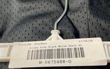 Load image into Gallery viewer, Jordan Boys Black White Jumpman Elastic Waist Basketball Athletic Shorts Size XL