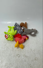 Load image into Gallery viewer, Lot Of 5 Pcs Ty Mixed Variety Beanie Animals And Bears Plush Toy Collection
