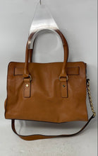 Load image into Gallery viewer, Michael Kors Womens Brown Leather Shoulder Strap Bottom Studs Satchel Bag