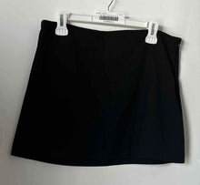 Load image into Gallery viewer, Zara Womens Black Stretch Regular Fit Side Zip Short Mini Skirt Size XL