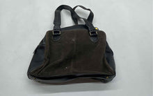 Load image into Gallery viewer, Loulou De La Falaise Womens Brown Black Corduroy Leather Trim Satchel Handbag