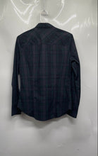 Load image into Gallery viewer, J.Crew Womens Navy Blue & Green Plaid Slim Fit Long Sleeve Button-Up Shirt Sz 2