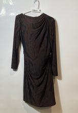 Load image into Gallery viewer, Express Womens Brown Long Sleeve Bodycon Dress Size Medium With Tag