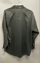 Load image into Gallery viewer, Arrow Mens Gray Pique Wrinkle Free Long Sleeve Pockets Dress Shirt Size 16