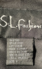 Load image into Gallery viewer, S.L. Fashions Womens Black Sleeveless Appliques And Rhinestone Maxi Dress Size 6