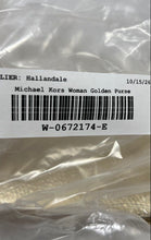 Load image into Gallery viewer, Michael Kors Womens Gold Pebbled Leather Zipper Inner Pocket Wristlet Wallet