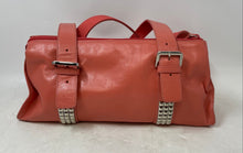 Load image into Gallery viewer, Franco Sarto Womens Pink Leather Double Handle Inner Pockets Shoulder Purse
