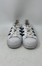 Load image into Gallery viewer, Adidas Womens Superstar C77153 White Black Lace-Up Sneaker Shoes Size 8
