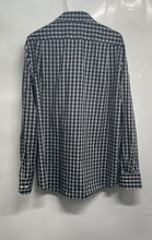 Load image into Gallery viewer, Tommy Hilfiger Mens Navy Blue White Yellow Long Sleeve Plaid Dress Shirt L 16.5